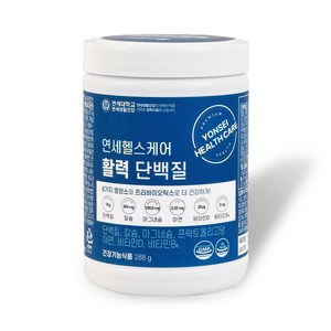 연세헬스케어 활력단백질 1통 프리미엄 유청 식물성 유산균 프로틴 파우더 분말, 288g, 4개