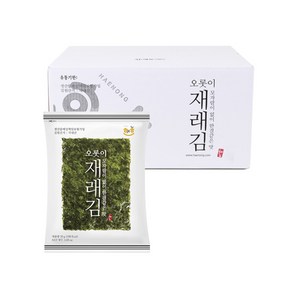 해농 오롯이 재래김 30g x 20봉 김선물세트 파래김 돌김 생김 재래돌김, 20개, 30g(6매)