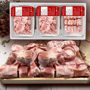 [한우 사골 보신세트 3kg] 닥터안스프레쉬 사골 우족 모듬뼈 사태 소뼈 곰탕, 한우 사골2kg+우족1kg, 1세트