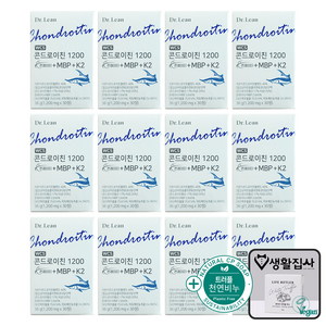 D. Lean 닥터린 콘드로이친 1200 콘레이티 + MBP + K2 사은품 천연비누, 12개, 30정