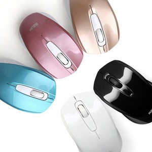 리줌 M5 휴대용 무선 광 마우스 핑크