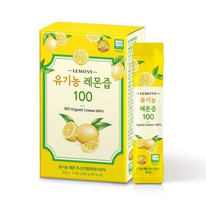 유기농 레몬즙 100, 1개, 280g