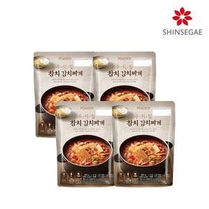 피코크 우리집 참치 김치찌개 500g x 4팩, 4개