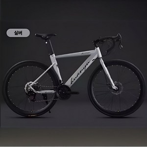 [에키레] 프리미엄 로드자전거 로드바이크 MTB자전거 사이클 싸이클자전거 중급로드바이크 700c, 1개, 175cm, 티타늄 실버 16단