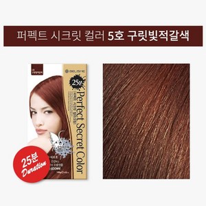 퍼펙트 스피드 칼라크림(염색약), 1개, 5호 구릿빛적갈색(25분)