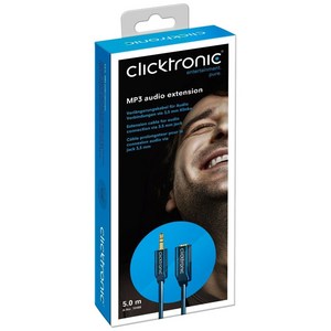 Clicktonic 3.5mm 미니 스테레오 연장 오디오케이블 Aux, 1.5m