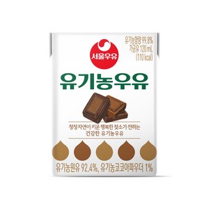 서울우유 유기농우유 초코, 120ml, 16개