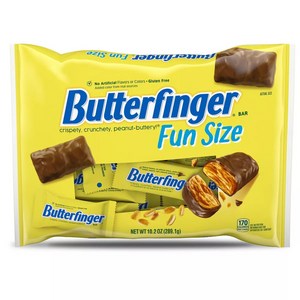 미국 네슬레 버터 핑거 캔디 바 펀 사이즈 Nestle Buttefinge Fun Size Chocolate Ba 10.2oz X3Bag, 3개