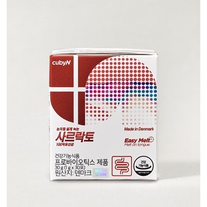 큐비앤 사르락토 100억 유산균 30p, 30g, 1개