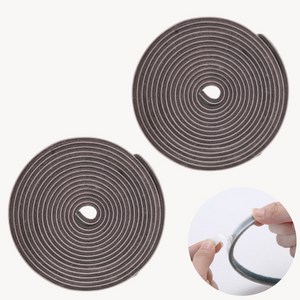 라이즈웰 모헤어 문풍지 5m 창문 방충망 틈새문풍지, 5mm, 2개