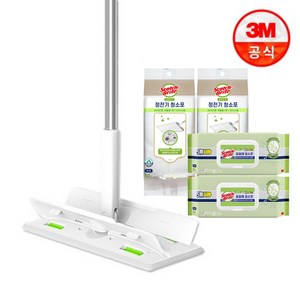 [3M] 올터치 더블액션 막대걸레 대형 + 정전기 100매 + 물걸레 60매, 상세 설명 참조, 1개
