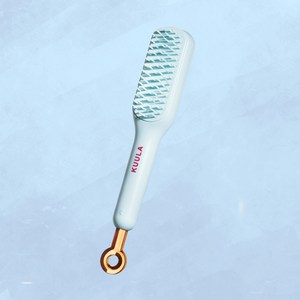 벨지안 휴대용 엉킴방지 머리빗, 1개, 블루