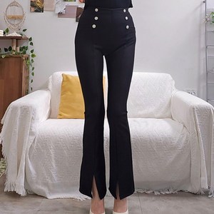 나나티 부츠컷 밴딩 슬렉스 앞트임 날씬기모 탄력스판