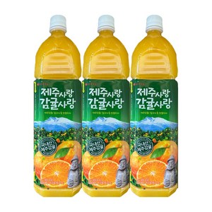 롯데칠성 제주사랑 감귤사랑 주스 1.5L, 2개