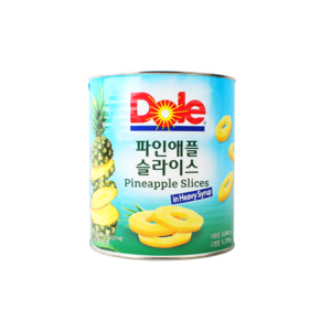 돌 파인애플 슬라이스, 3kg, 5개