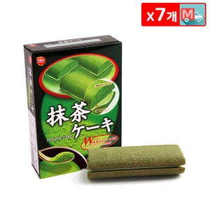 델리 말차플레이버케익 72g X 7 미니 케이크 빵 간식 과자, 7개