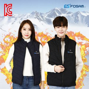 포샘 USB 충전식 보온 발열조끼 남녀공용 패딩조끼 경량조끼 등산조끼 낚시조끼 캠핑조끼 오토바이 필수품 V-200
