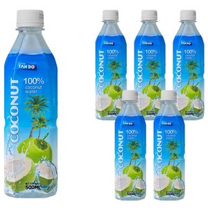 TANDO 코코넛 워터, 500ml, 6개