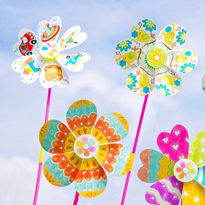꽃 바람개비 만들기 DIY (4종택일), 둥근올달새