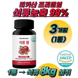 미라팩토 석류 농축 99% 석류정, 1개, 90정