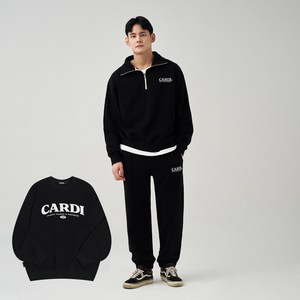 심도나인 오버핏 카디 Cardi 트레이닝 3종(맨투맨 반집업 팬츠) 세트