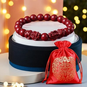 엘아즈 비휴 팔찌 경면주사 금전운 재물운 불교 염주 행운 소원