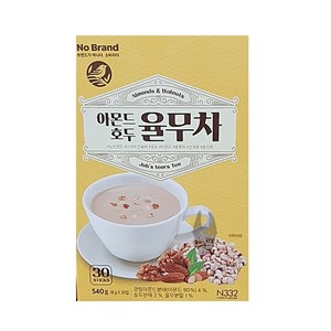 노브랜드 아몬드호두 율무차 30입, 2개, 2개, 30개입, 18g