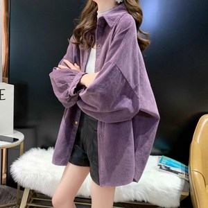 셀리즈로 코듀로이 사랑스러운 루즈핏 시크 셔츠