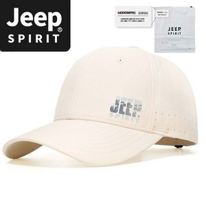 JEEP SPIRIT 스포츠 캐주얼 야구모자 CA0615 + 전용 포장, 베이지