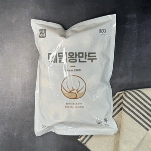 엄지 메밀왕만두 맛있는 냉동식품, 1400g, 1개