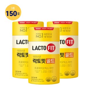 종근당건강 락토핏 생유산균 골드, 100g, 3개