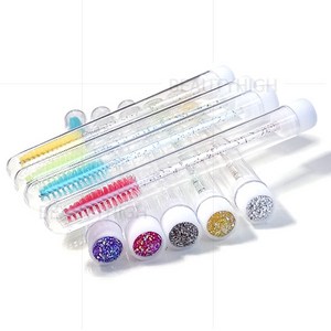 케이스 속눈썹 글리터 브러쉬(반짝이/스마일/장미) - 속눈썹 재료, 07_(단품)장미 1개입, 1개, 1개입