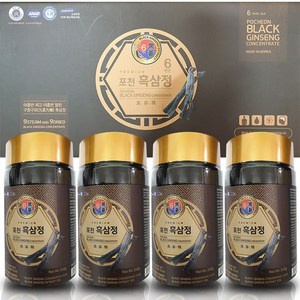 1+1명품 6년근 흑홍삼정골드금송 240g X4병 2세트 8병, 240gX4병3세트12병