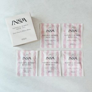 인숨 네츄럴 버블바스티 5개입 거품입욕제 입욕제, 장미와 히비스커스 꽃, 1개