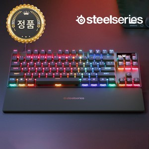 스틸시리즈 유선 게이밍 기계식 키보드, 0 (국내정품) 블랙, 0 (국내정품) APEX PRO TKL GEN3 영문, 마그네틱축(자석축)