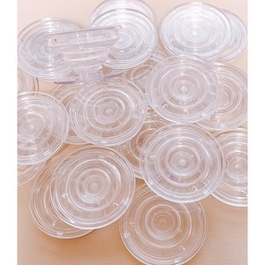 리리아트 투명 원형 스마트톡 공예 부자재 핸드폰 거치대, 20개