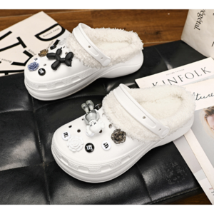 아이러브 겨울 사무실 털 슬리퍼 실내화 통굽 EVA 여성화