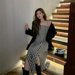 러브핏 바캉스 원피스 끈 길이 조절 앞 트임 여름 롱 휴양지 원피스