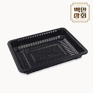 백만상회 [CN] 일회용 실링용기 흑색 69호, 1개, 600개입