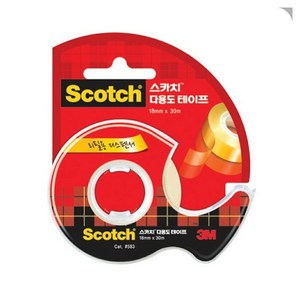 3M 스카치 다용도 테이프 583 18mm x 30m 디스펜서, 1개