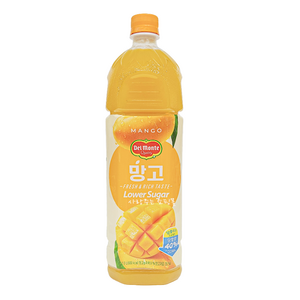 롯데칠성 델몬트 망고 로어슈거, 2개, 1.5L