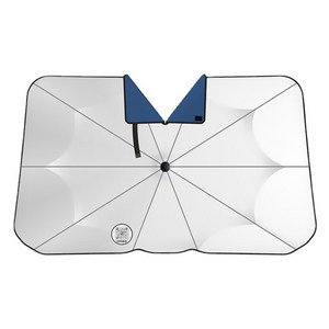 차량용 앞유리 햇빛가리개 우산 접이식 타입 블라인드, 1개, 블루