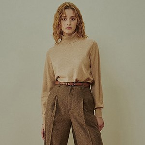 미르바네스 터틀넥 네츄럴 긴팔니트_CP