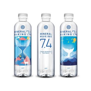 미네랄메이킹7.4 천연 알칼리수 미네랄워터 500ml US-FDA인증 건강한 물 PH7.4, 100개