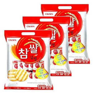 크라운 참쌀설병, 128g, 3개