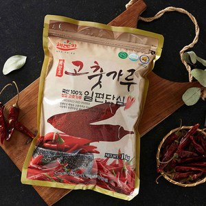 [24년햇고추] 국산 일편단심 해풍에 말린 태양초 고춧가루 일반 보통맛 / 최근제조 / 김치양념용, 1kg, 2개