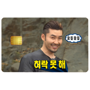 무도 레전드짤 카드스티커 무한~스티커!!!, 미니형, 1매, 12.허락못해