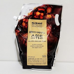 노브랜드 콜롬비아 아메리카노 커피 스위트 대용량 NOBRAND COLUMBIA AMERICANO SWEET, 2L, 1개