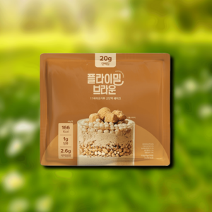 플라이밀 브라운 미숫가루 45g 7개입 단백질 20g 17곡 고단백, 315g, 1개