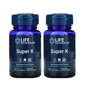 Life extension 라이프 익스텐션 Supe K 수퍼 K 90정, 2개